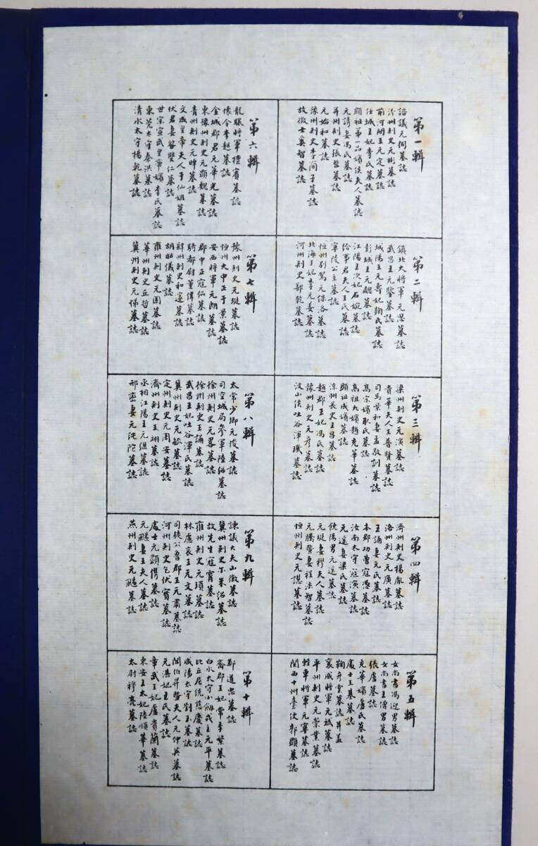 中国書法　墓誌銘精印　『北魏墓誌百種』（全10輯100種）　上海書画出版　1987年第二次印刷