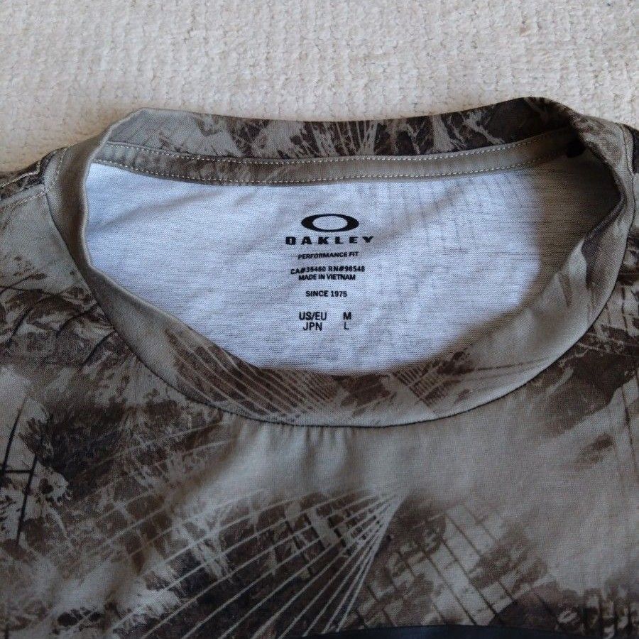 美品 OAKLEY ゴルフ 迷彩色 Tシャツ men's  L