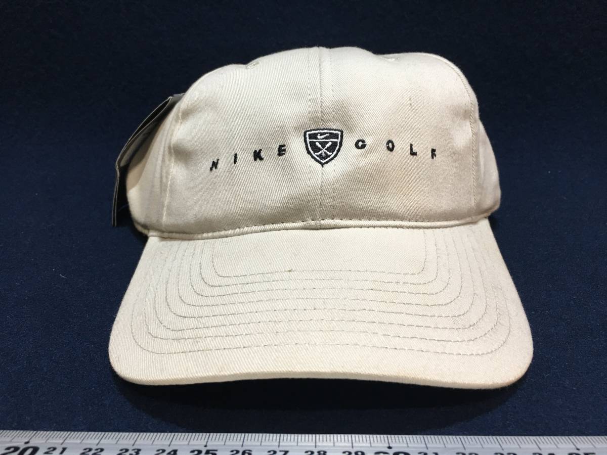  dead stock goods unused tag attaching NIKE GOLF Nike Golf hat cap Vintage Logo cap head .51cm~58cm F size man and woman use old model 