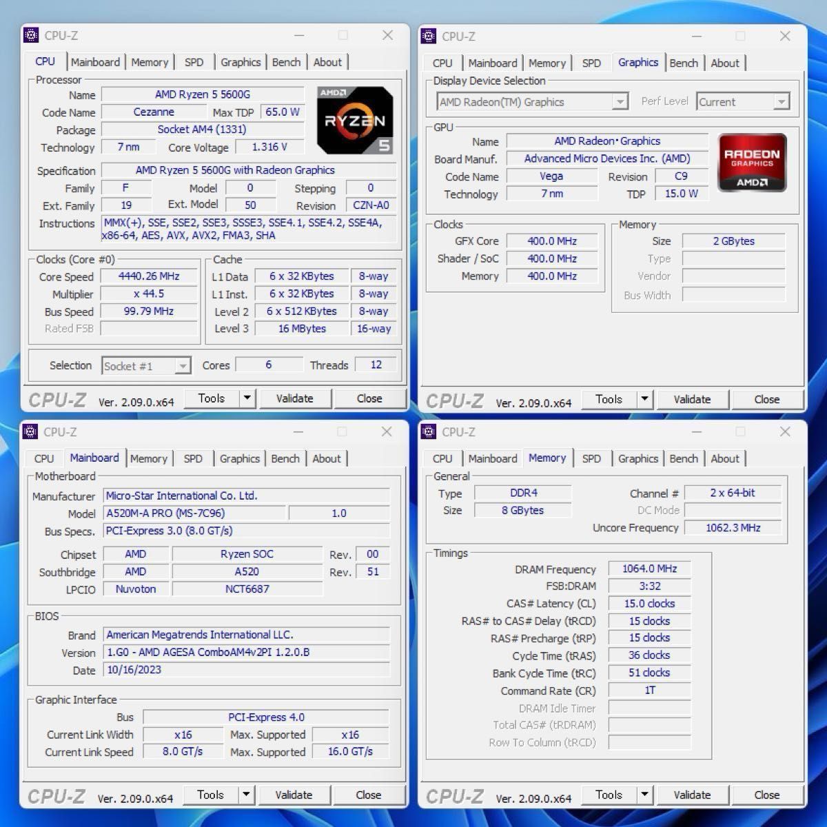 T3 Ryzen5 5600G 新品ケース m.2SSD+HDD Windows11Pro AMD Radeon Graphics