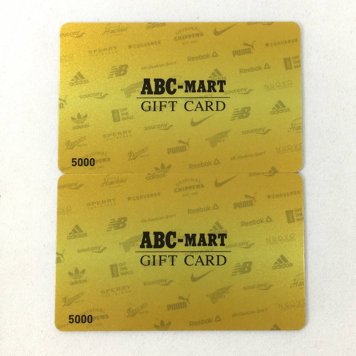 【１万円分】ABCマート ギフトカード 5000円×２枚 台紙付 2026/1/31まで ABC-MART_画像2