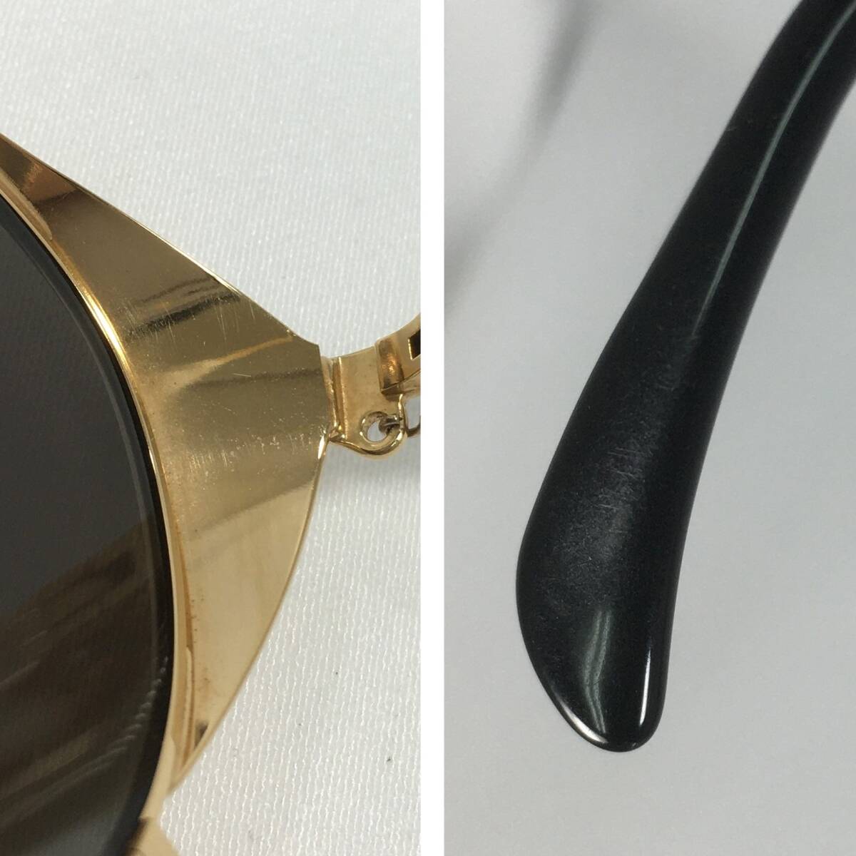  Jean-Paul Gaultier sunglasses 56-4174 Gold green case attaching made in Japan Vintage Jean Paul Gaultier