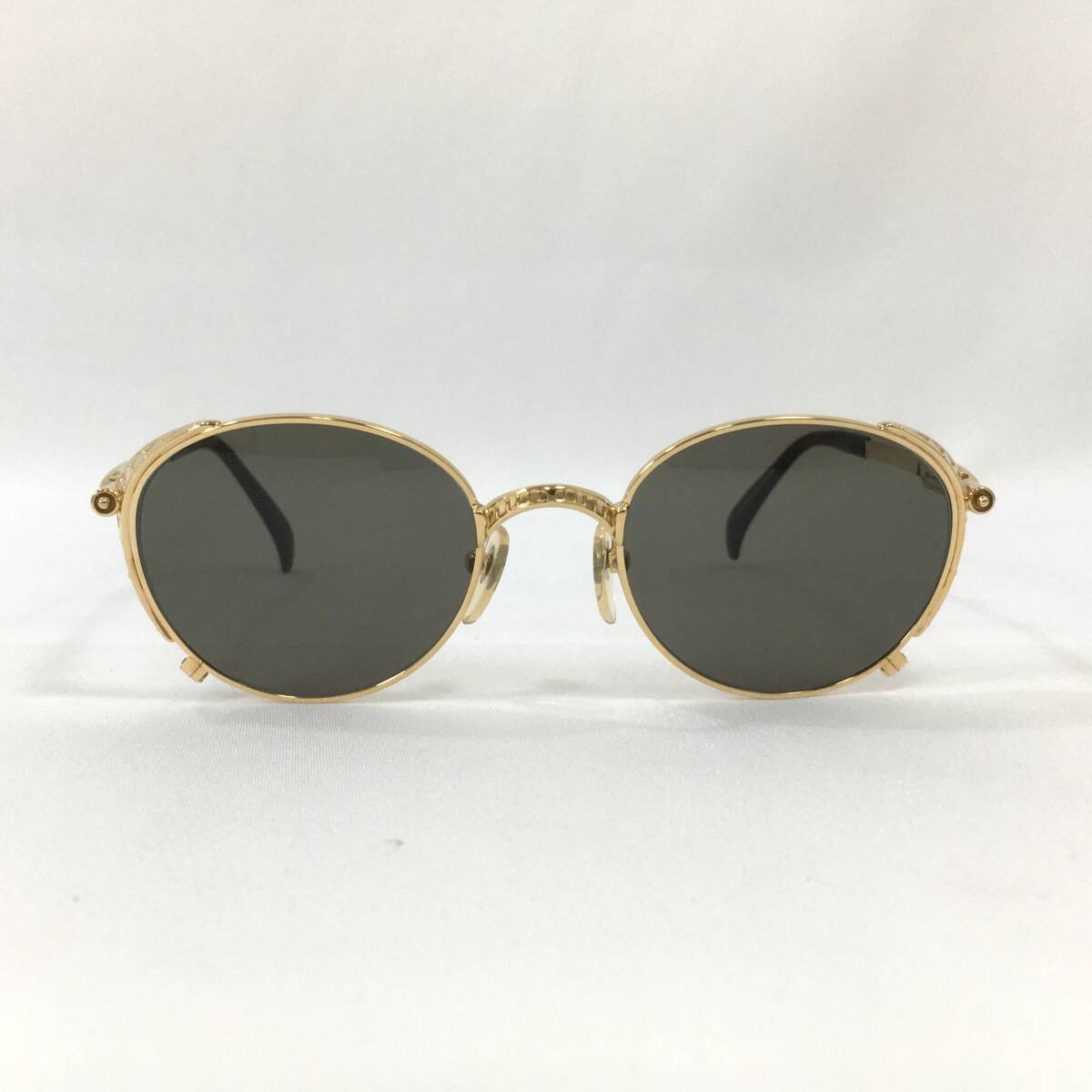  Jean-Paul Gaultier sunglasses 56-4174 Gold green case attaching made in Japan Vintage Jean Paul Gaultier