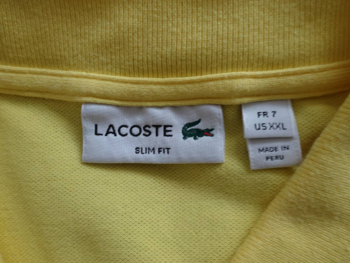  LACOSTE ラコステ ポロシャツ 中古美品 7Lの画像1