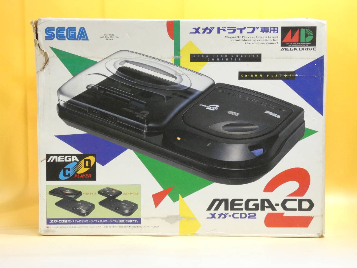 【ジャンク扱い】メガ-CD2 本体 メガドライブ専用 セガ SEGA 動作未確認 レトロゲーム J1 H2497の画像1