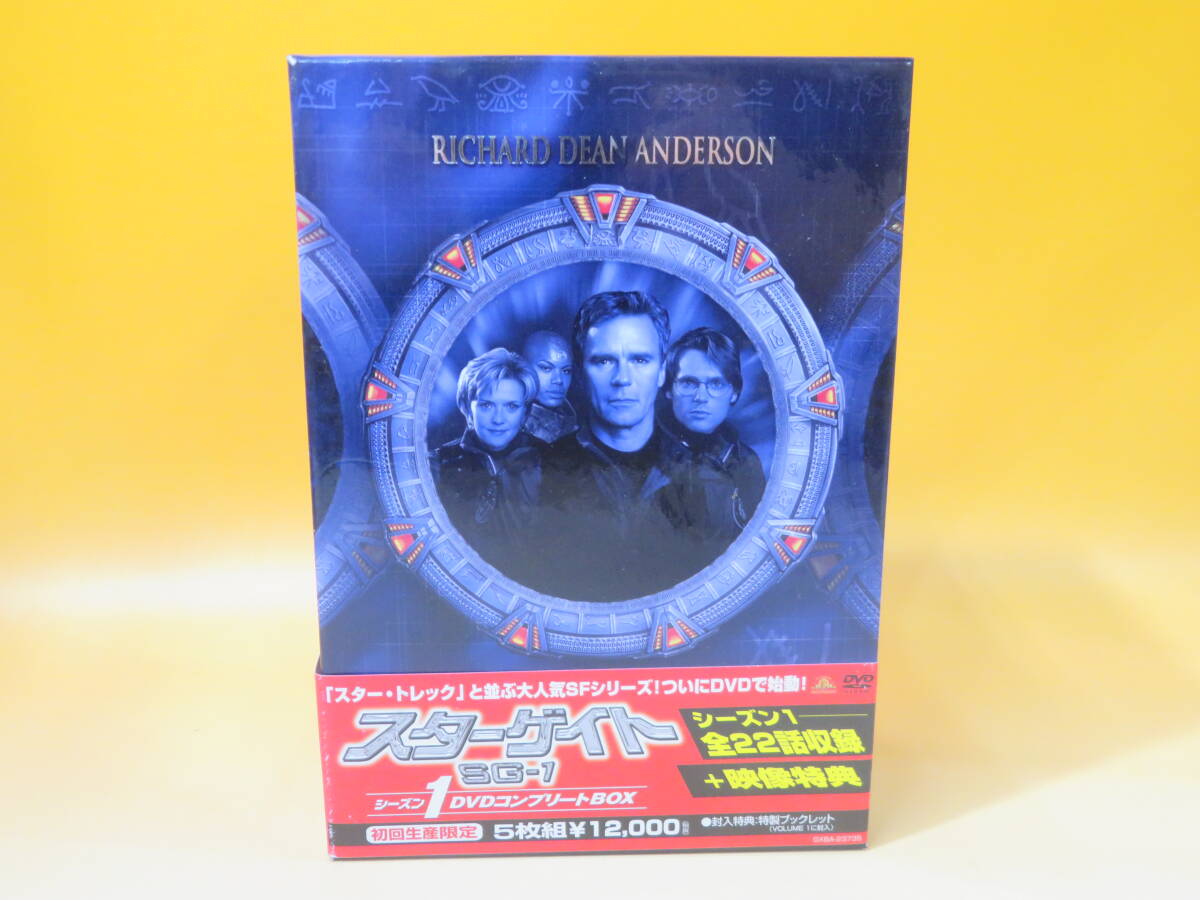 【中古】STARGATE スターゲイト SG-1 シーズン1 DVDコンプリートBOX 初回生産限定 5枚組 ブックレット付き B5 A1108の画像1