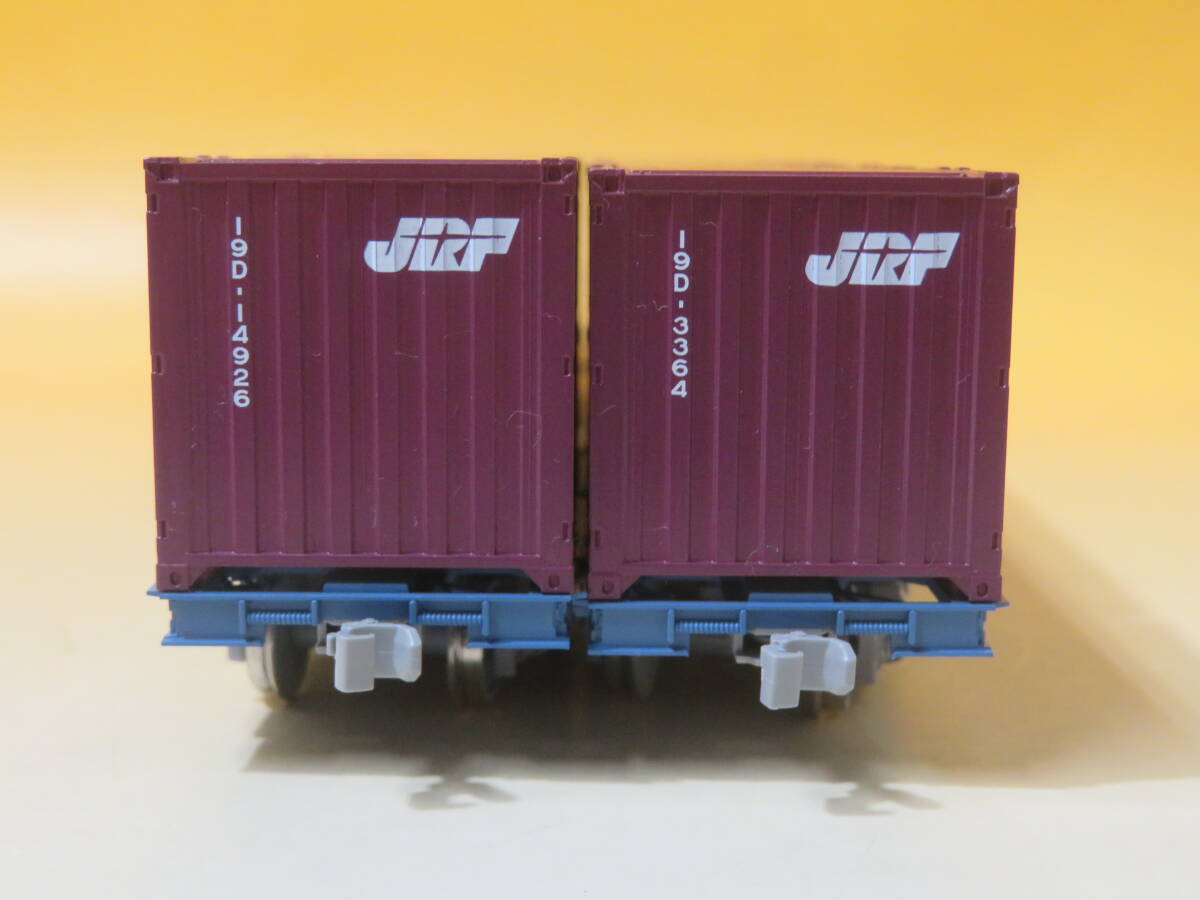 【鉄道模型】HOゲージ KATO 3-512 貨車 コキ104 19Dコンテナ積載 2両セット【中古】J2 T374の画像6