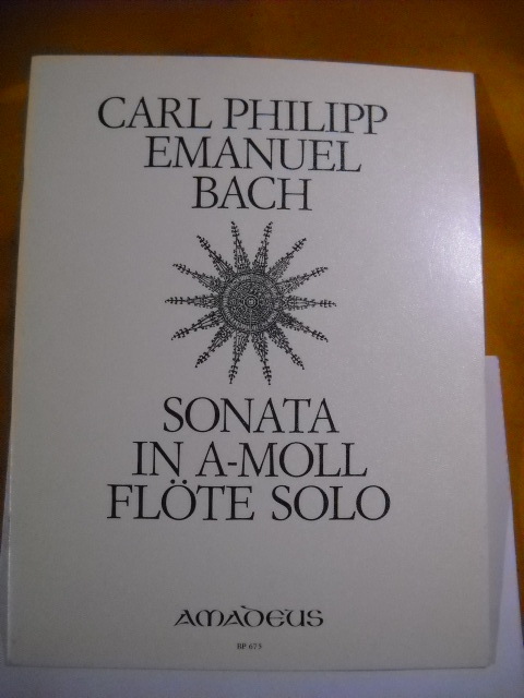 C.P.E.バッハ　ソナタ イ短調　フルート独奏楽譜　C.P.E.Bach Sonata a-moll　AMADEUS社　商品説明全文必読　異次元航法堂　輸入楽譜_皆様のご参加をお待ちいたしております。