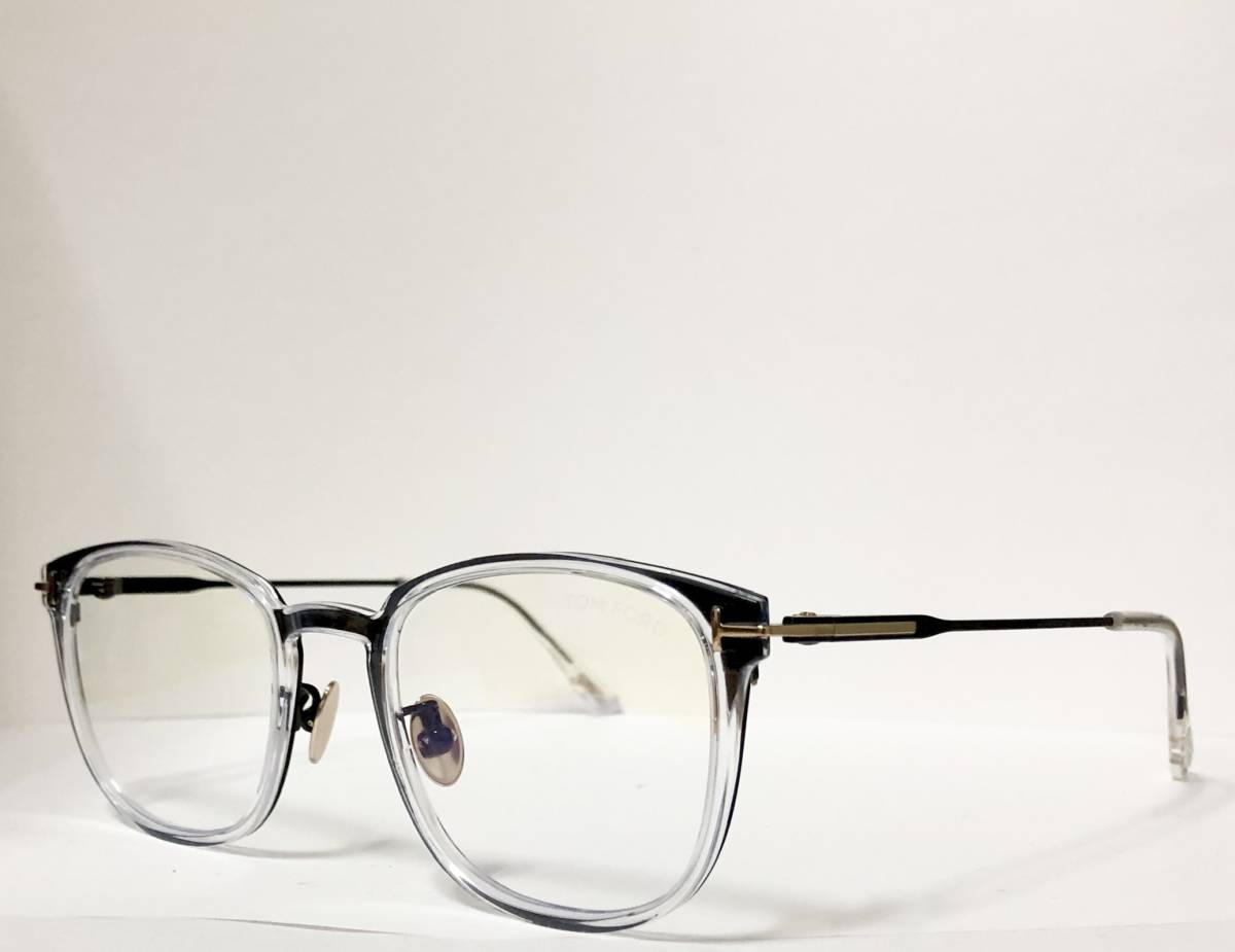 処分価格 正規新品 日本製 TOM FORD FT5694 F-B 001 純正ケース&クロス付 トムフォード アジアンモデル メガネ チタン製 TF5694 | 送料無料の画像1