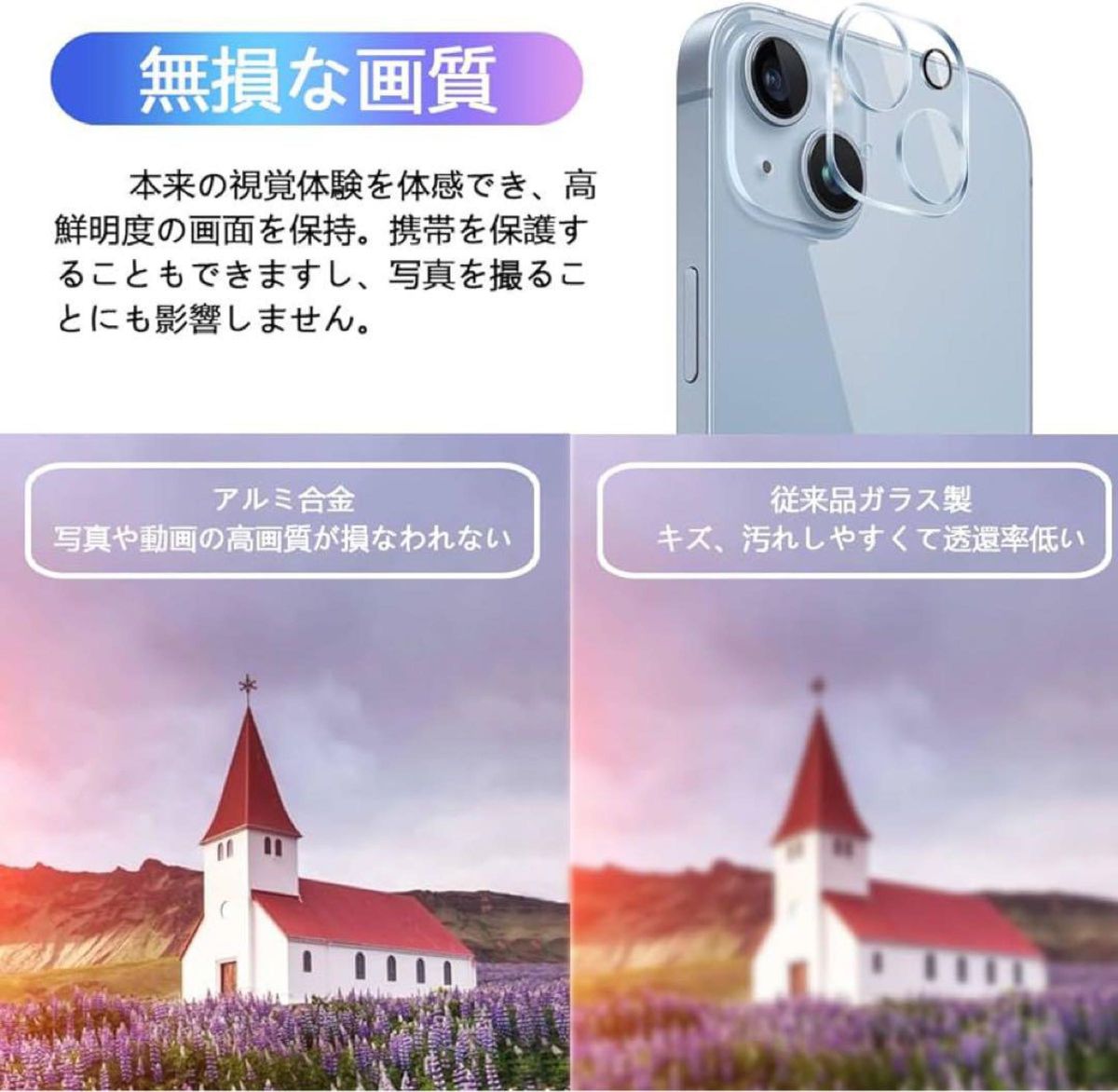 新品未使用 iPhone 14  14 Plus カメラフィルム 2枚セット