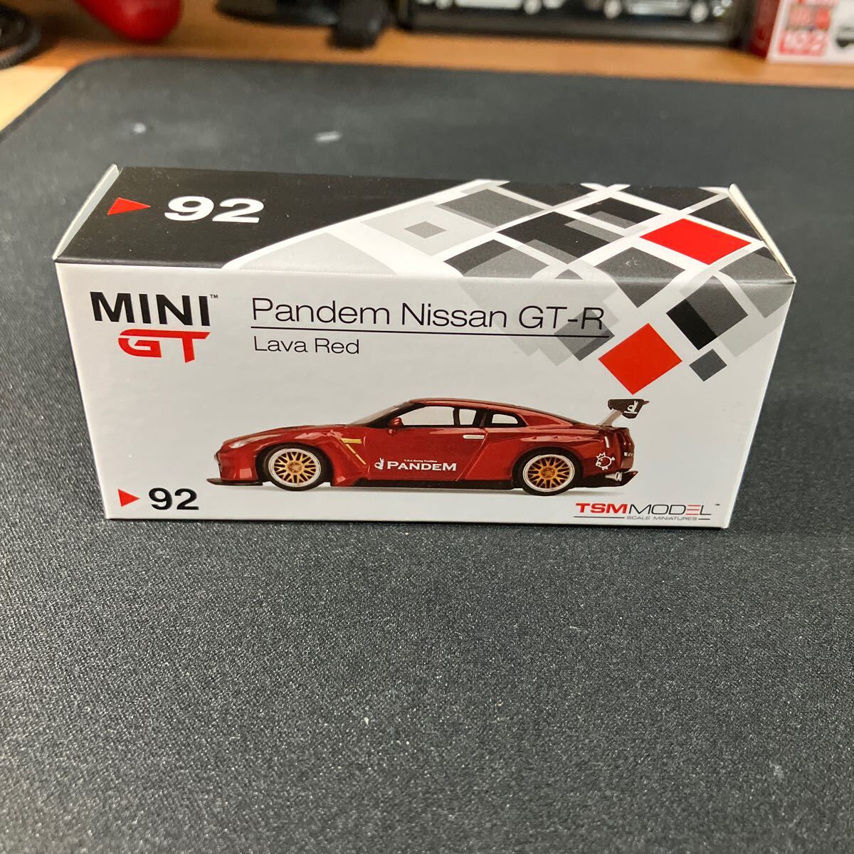Mini GT 1/64 Pandem Nissan GT-R R35 GTウィング 右ハンドル(ラヴァレッド) TSM ミニカー パンデムの画像6