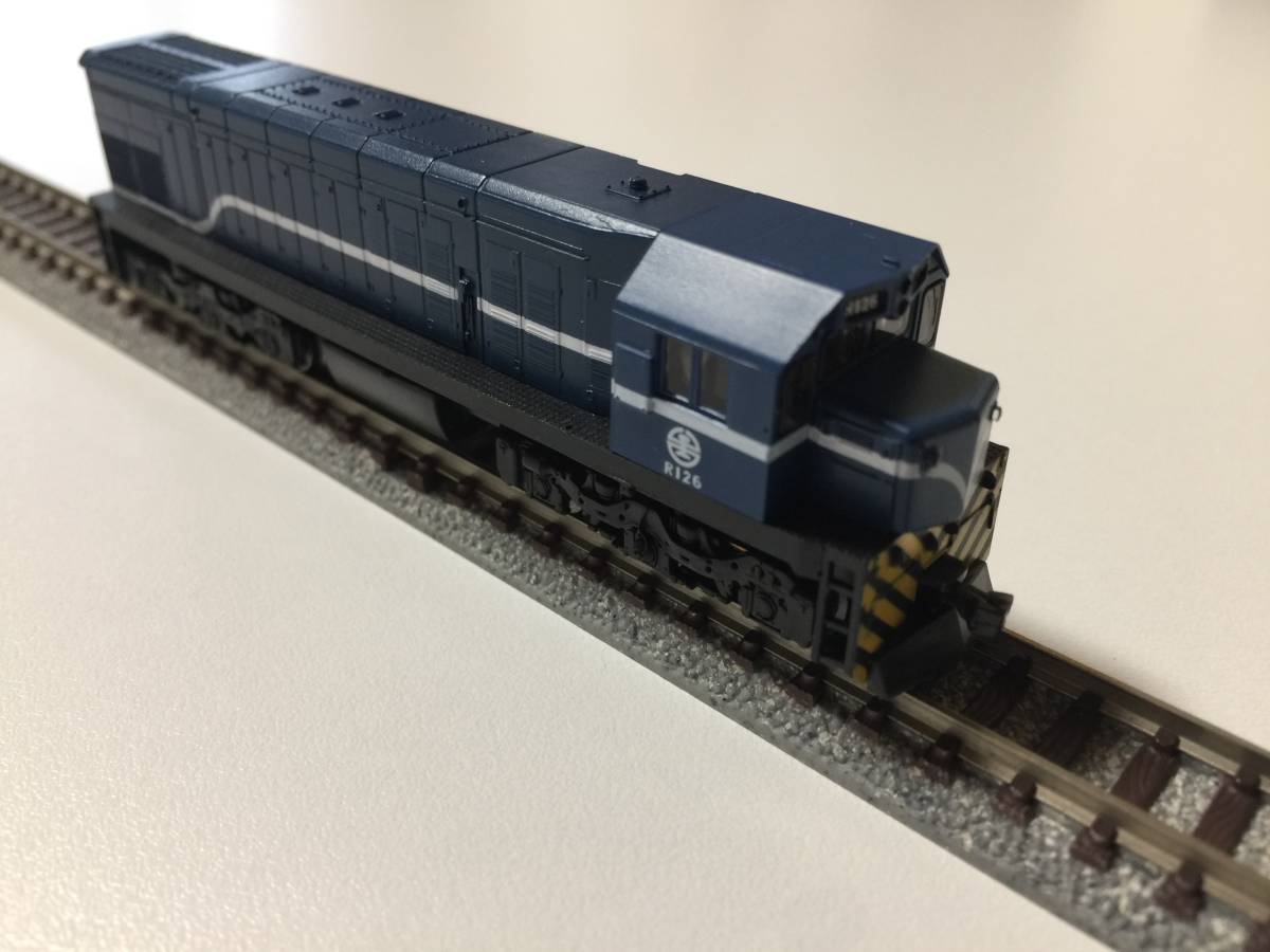 台湾 鉄道模型 Touch Rail 鉄支路模型 R100 ディーゼル機関車 ブルー NR1004_画像4