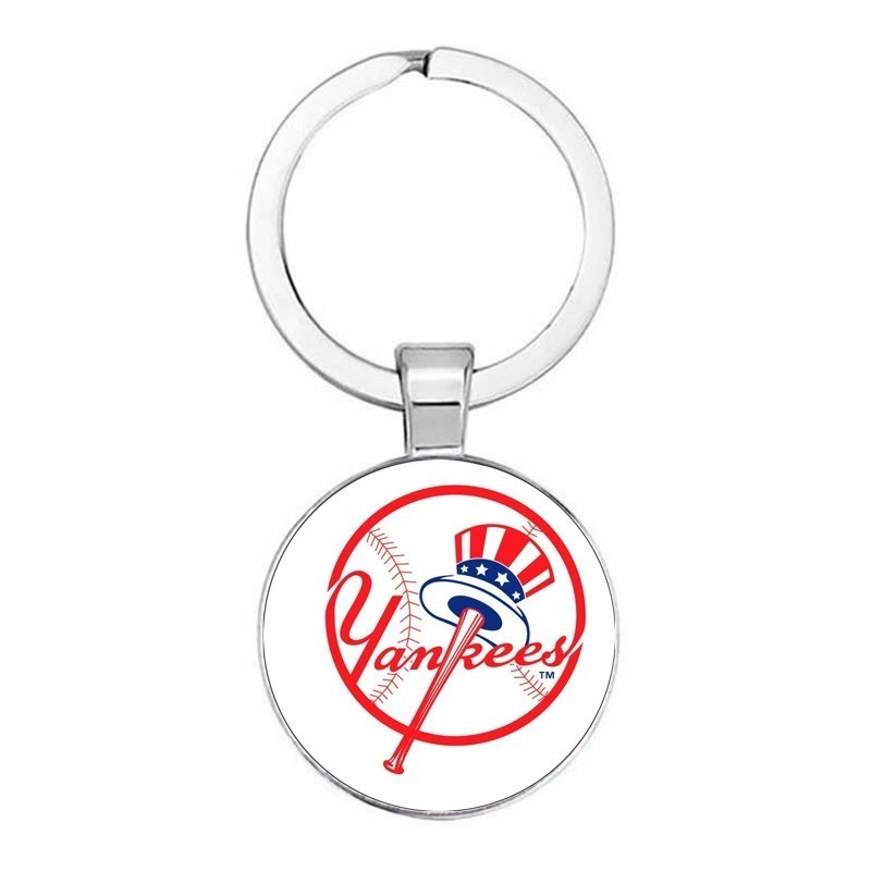 新品 MLB ニューヨーク ヤンキース キーホルダー NYC Yankees 野球 キーホルダー キーリングメジャーリーグ Keychainの画像1