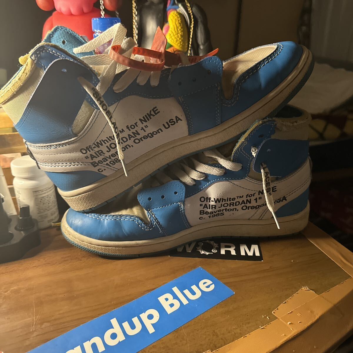 AJ1 off-white Blueの画像2