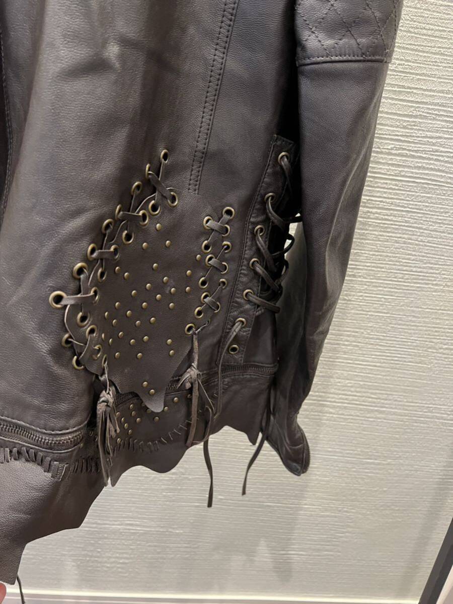 gimmick 00s japanese label jacket y2k leather レザー ジャケット ギミック ifsixwasnine 14th addiction fuga goa l.g.b. kmrii gimmick 00s japanese label jacket y2k leather レザー ジャケット ギミック ifsixwasnine 14th addiction fuga goa l.g.b. kmrii