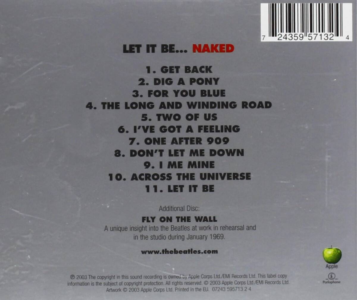 Let It Be...Naked ザ・ビートルズ 　輸入盤CD_画像2