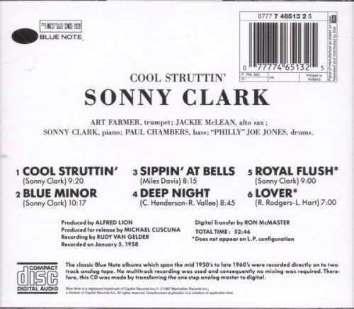 Cool Struttin Sonny Clark 輸入盤CDの画像2