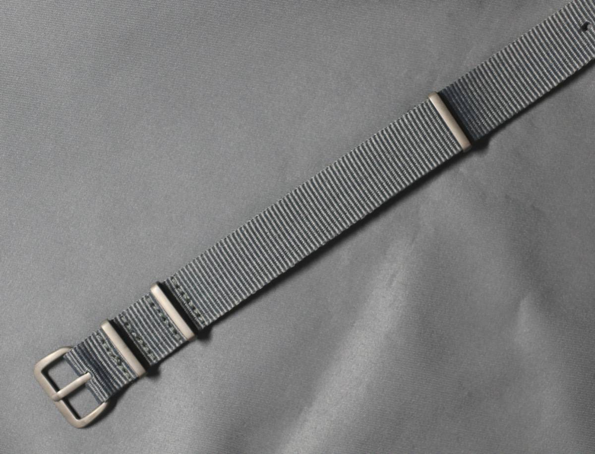 Nato 16mm gray mouse color gray delustering * mat tail pills strap band military nylon made 