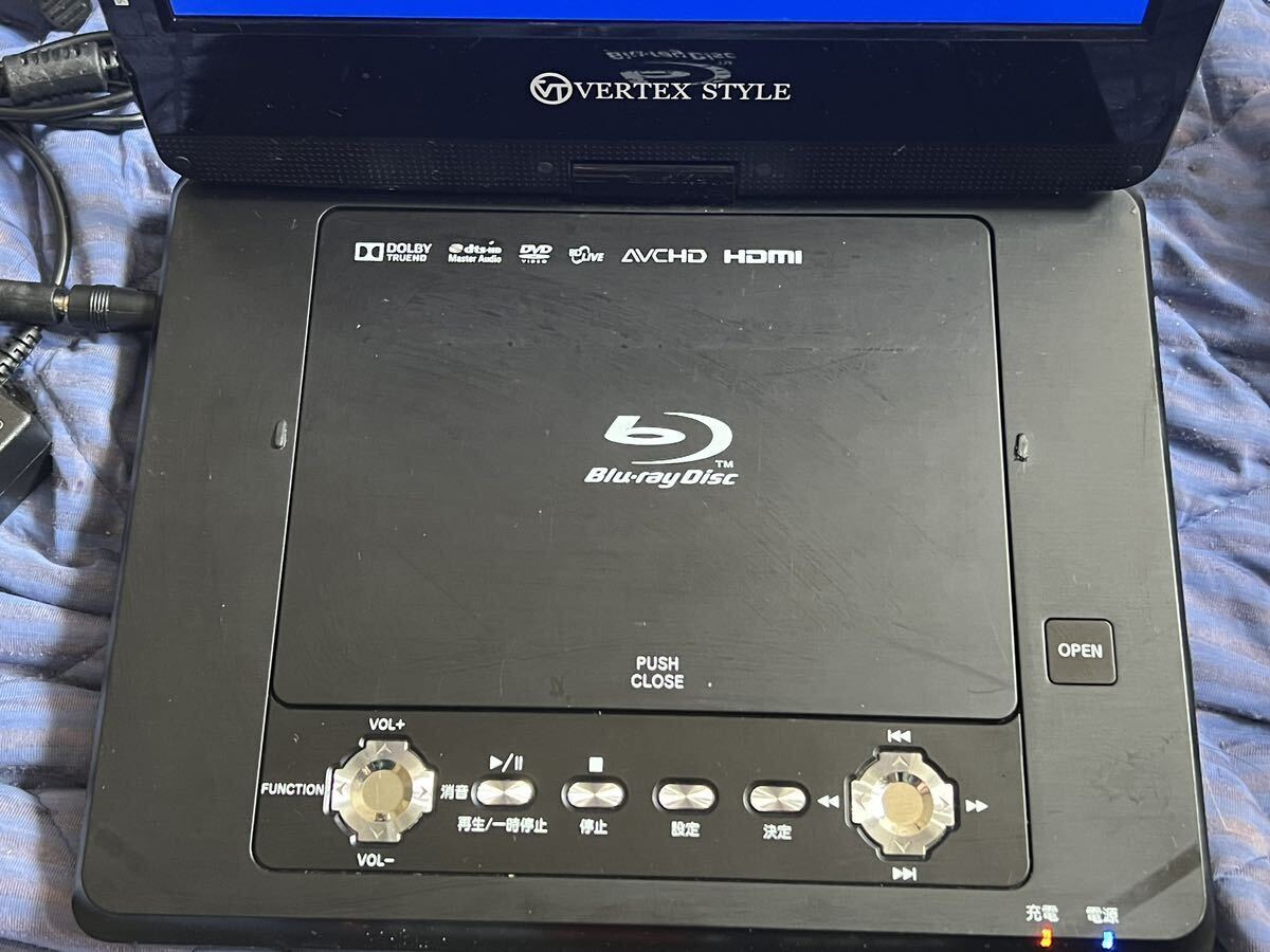 * VERTEX STYLE portable Blu-ray Blue-ray BD player PBD-V003 Junk 