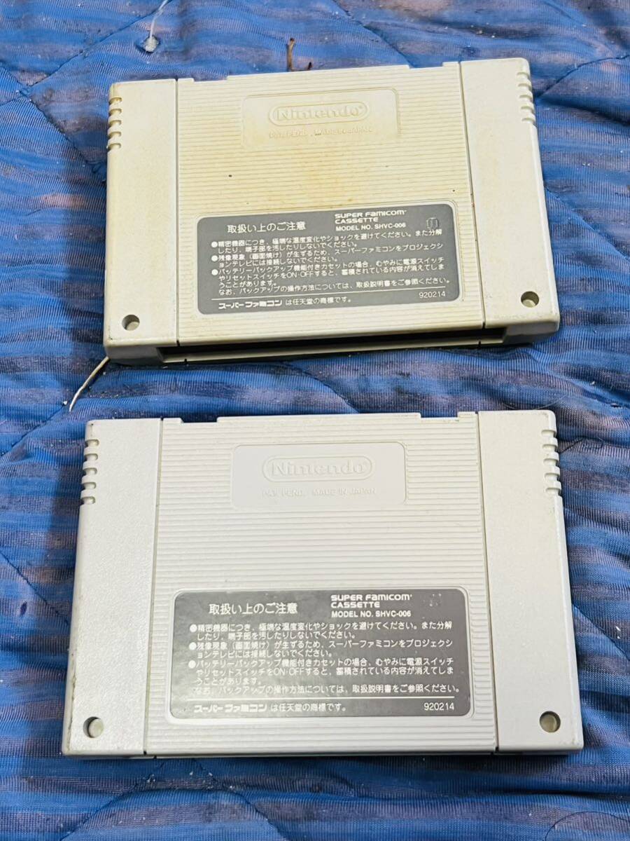 Nintendo 任天堂 SUPER FAMICOM スーパーファミコン 本体 SHVC-001 ＆コントローラー＆ アダプター＆ソフト 2本付の画像3