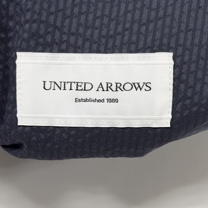 UNITED ARROWS ユナイテッドアローズ UASB CTY シアサッカー 2B ジャケット パンツ セットアップ / Lサイズ / ネイビー 紺 / 吸水速乾の画像7