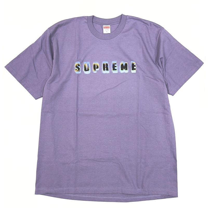 23FW 【未使用品】 Supreme シュプリーム Stencil Tee ステンシル Tシャツ / XLサイズ / Dusty Purple パープル くすみ 紫 / カットソー