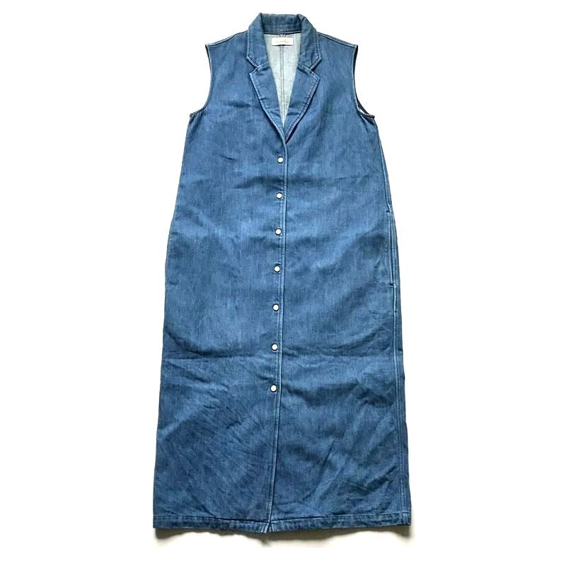 Steven Alan スティーブンアラン DUNGAREE NO-SLEEVE DRESS ダンガリー ノースリーブ ドレス ワンピース /ロング ベスト UNITED ARROWS_画像2