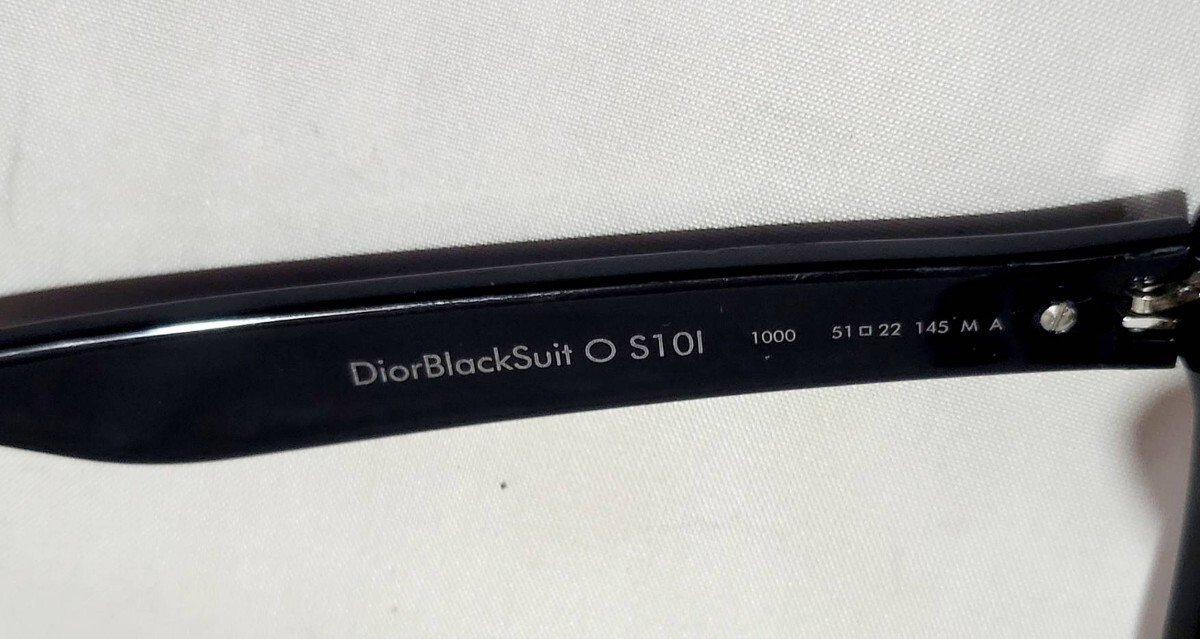 ディオール メンズ メガネ Dior Black SuitO S10I col.1000 ジャンク ブラックの画像7