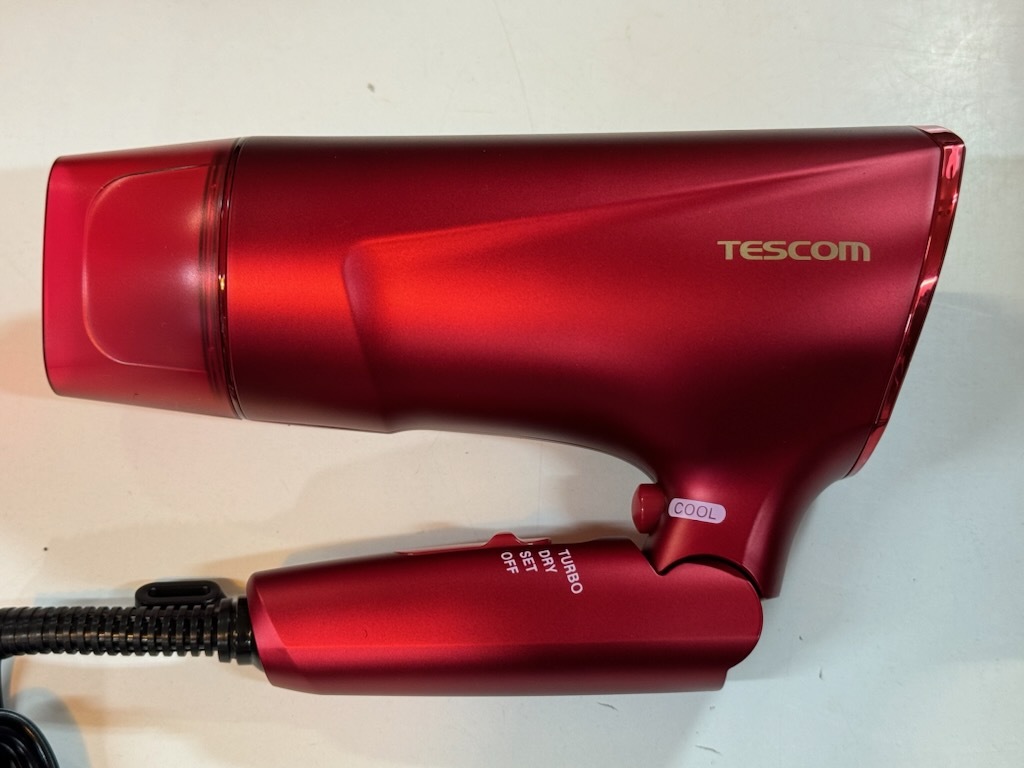 TESCOM テスコム プロテクトイオン ヘアドライヤー Speedom TD570A-R 未使用品です_画像4