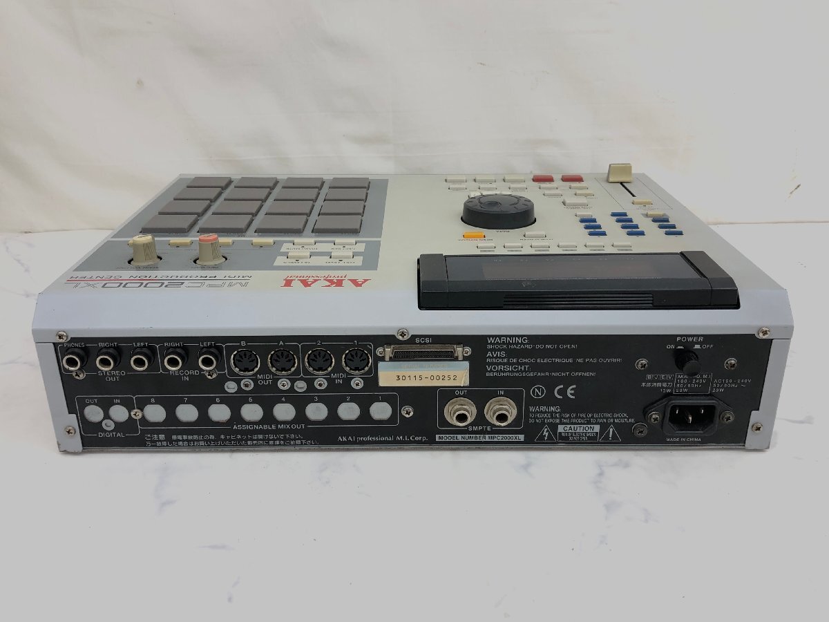 Y1257 中古品 PA機器 音源モジュール AKAI アカイ MPC2000XL サンプラー の画像7