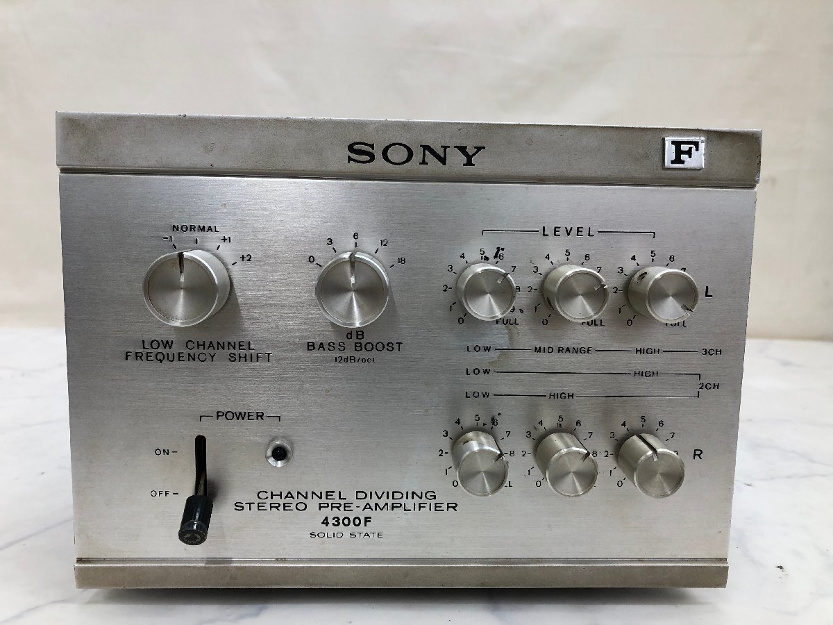 Y1269　ジャンク品　オーディオ機器　プリアンプ　SONY　ソニー　TA-4300F　②_画像2