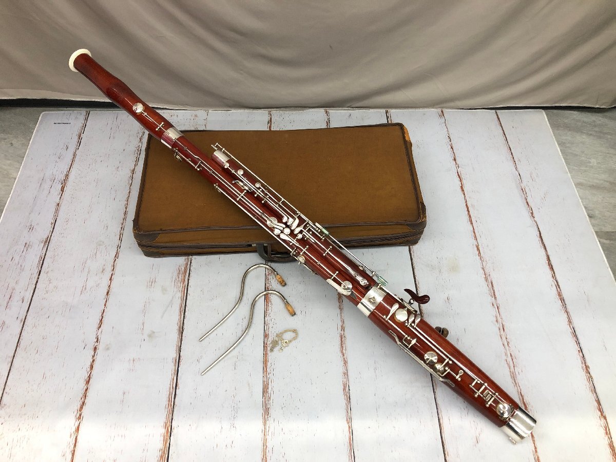 Y1338 中古品 木管楽器 ファゴット Oscar Adler オスカー・アドラー 1357  【ケース付き】の画像1