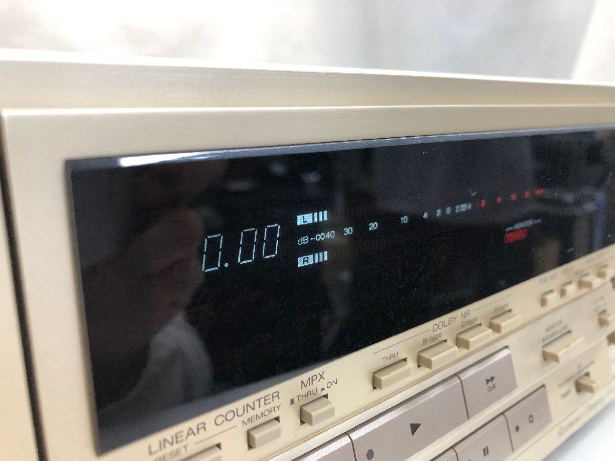 Y1349 ジャンク品 オーディオ機器 カセットデッキ AIWA アイワ XK-S9000の画像3