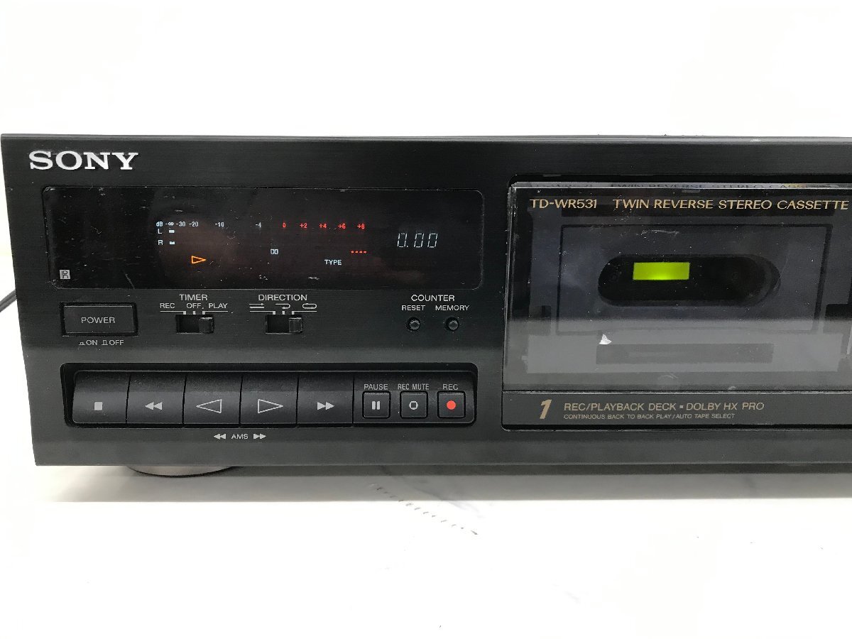 Y1366　ジャンク品　オーディオ機器　カセットデッキ　SONY　ソニー　TC-RX715_画像3