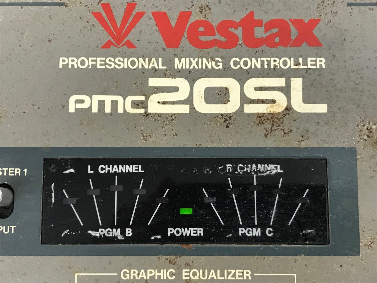 Y1401 現状品 PA機器 ミキサー VESTAX ベスタクス PMC-20SL ④の画像3