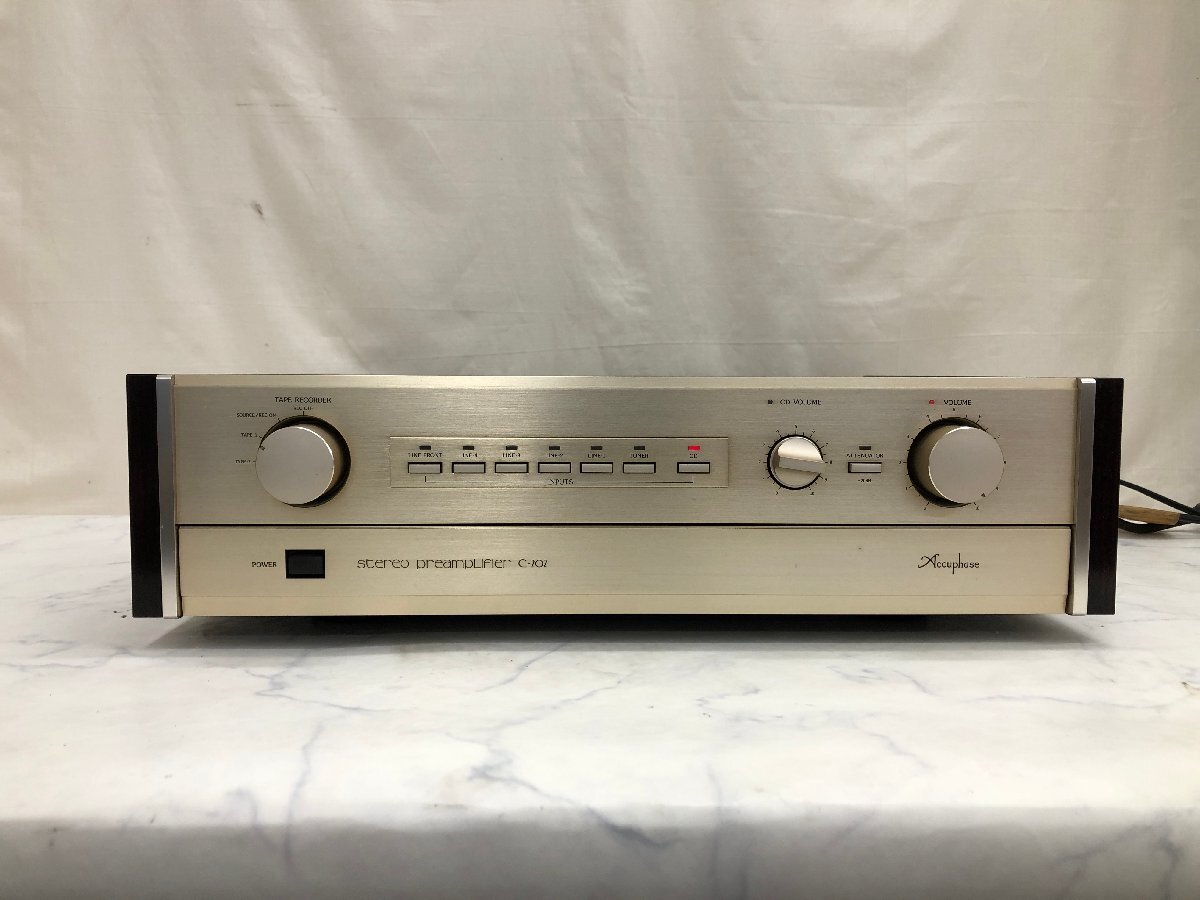 Y1419 中古品 オーディオ機器 プリアンプ Accuphase アキュフェーズ C-202の画像2