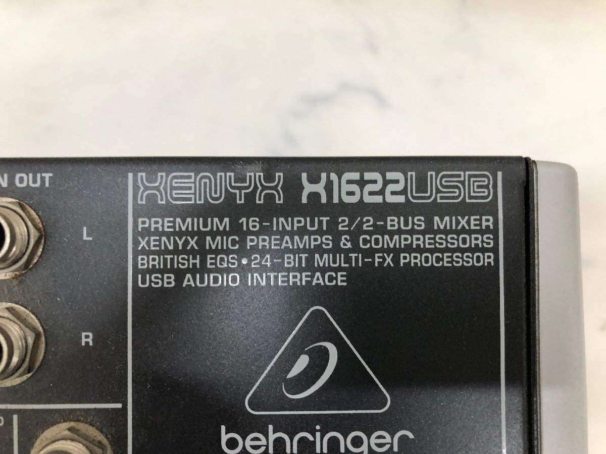 Y1440 ジャンク品 PA機器 ミキサー BEHRINGER ベリンガー X1622 USB XENYXの画像8