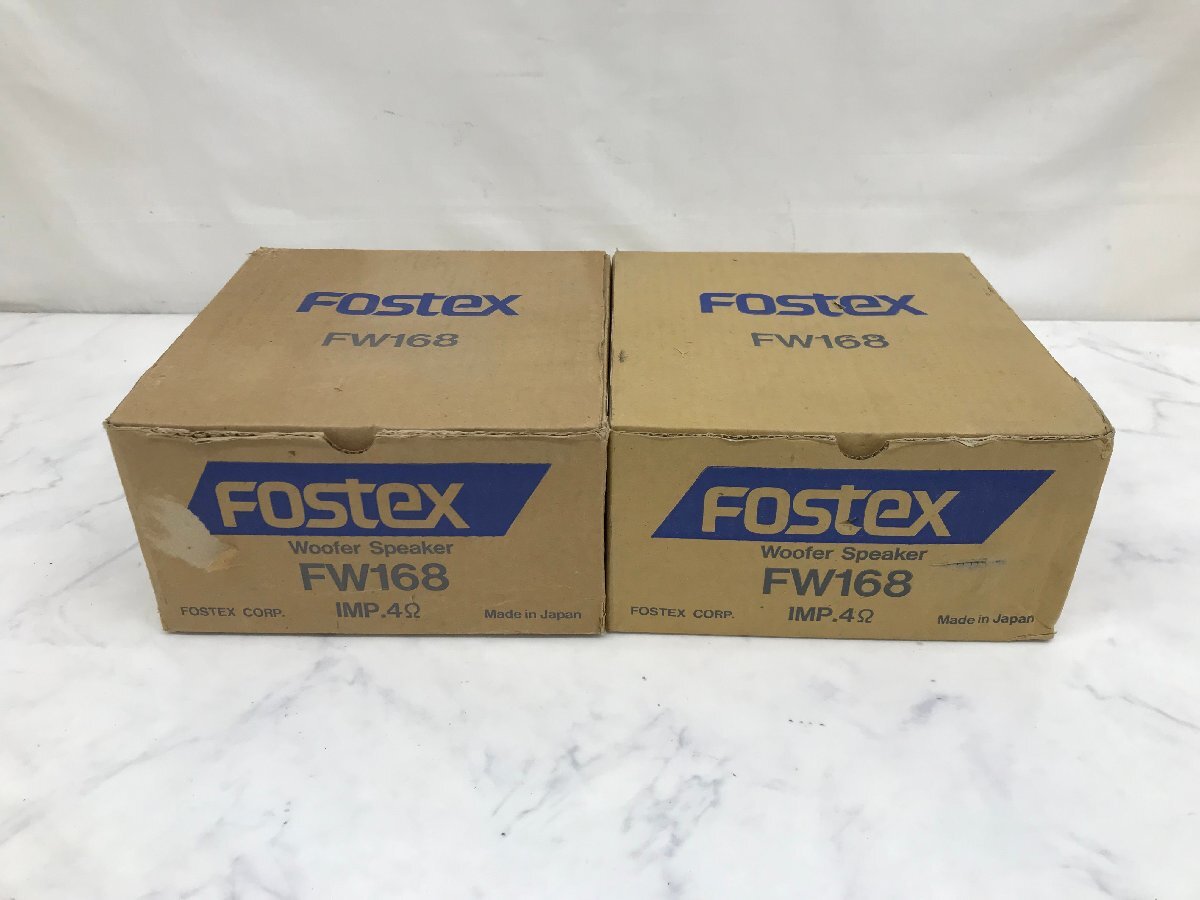 Y1459　中古品　オーディオ機器　スピーカー　FOSTEX　フォステクス　FW168　ペア　①