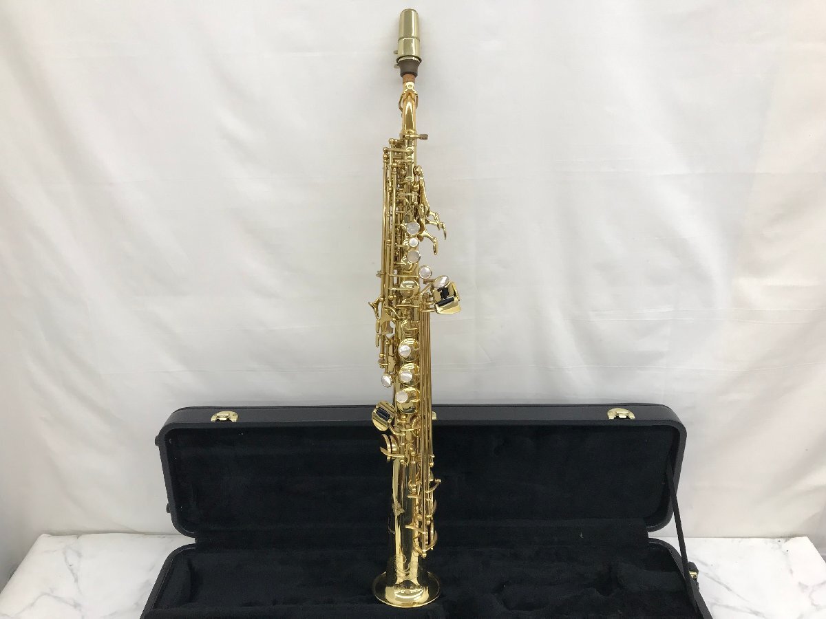 Y1450 中古品 木管楽器 ソプラノサックス YANAGISAWA ヤナギサワ S-991 GPネック  【ケース付き】の画像2