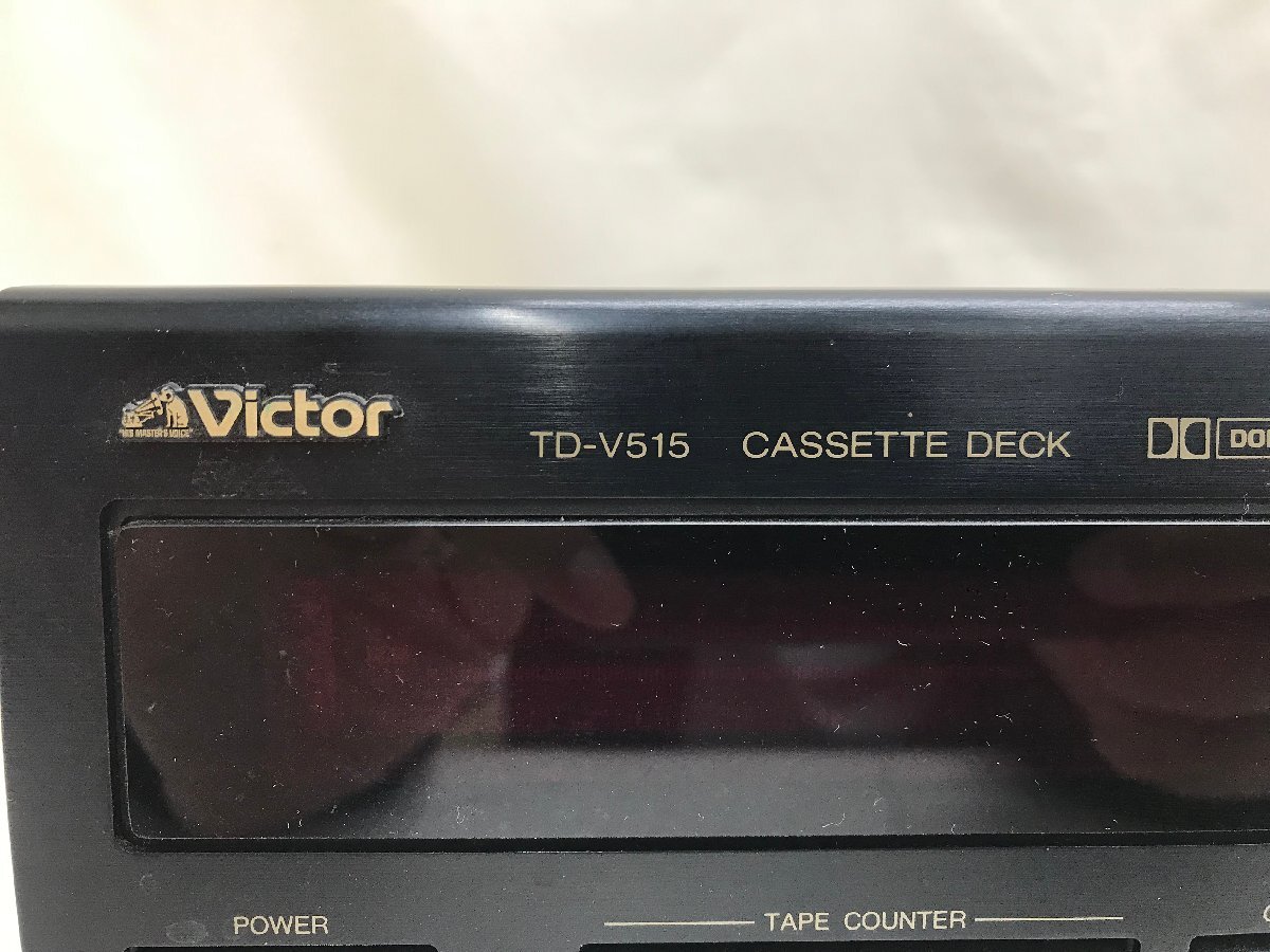 Y1486　中古品　オーディオ機器　カセットデッキ　Victor　ビクター　TD-V515_画像3
