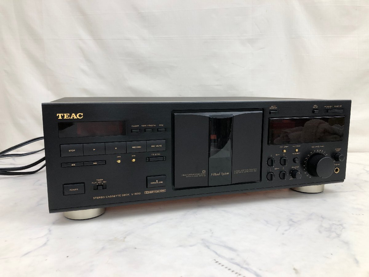 Y1509 ジャンク品 オーディオ機器 カセットデッキ TEAC ティアック V-5010の画像1