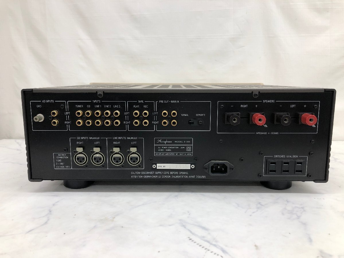 Y1505 secondhand goods audio equipment pre-main amplifier Accuphase Accuphase E-306 [ origin box attaching ]