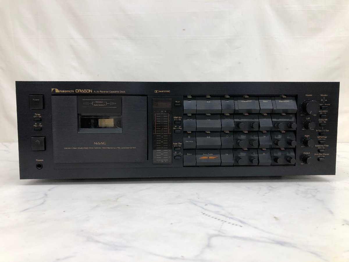 Y1519　ジャンク品　オーディオ機器　カセットデッキ　Nakamichi　ナカミチ　DRAGON_画像2