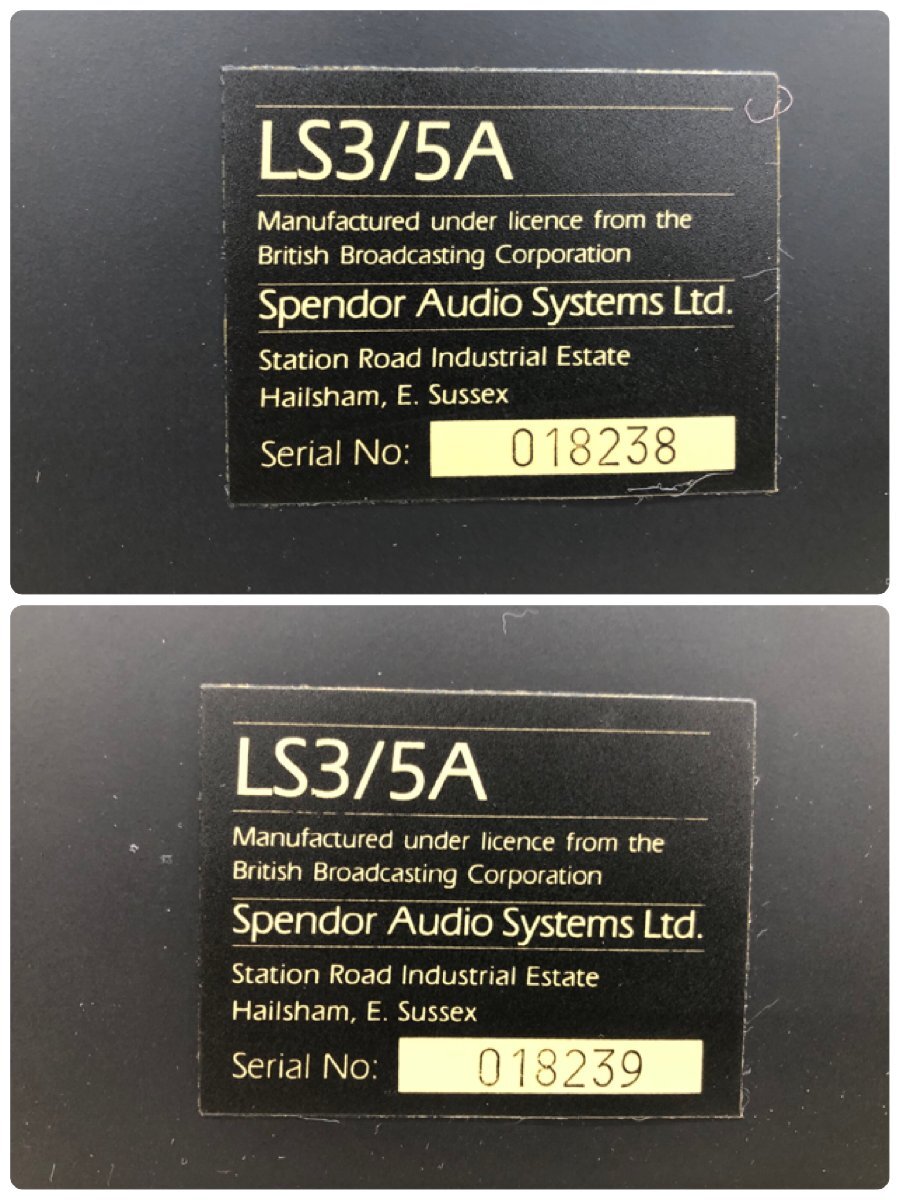 Y1489 中古品 オーディオ機器 スピーカー Spendor スペンドール LS3/5Aの画像8