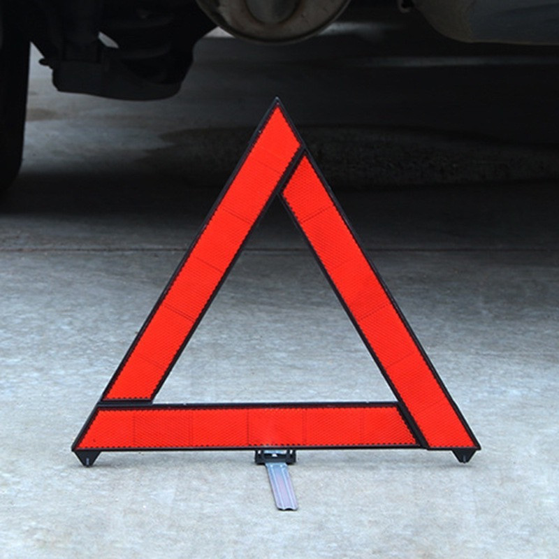 三角表示板 2個 三角反射板 警告板 折り畳み 追突事故防止 車 バイク 自動車の画像2