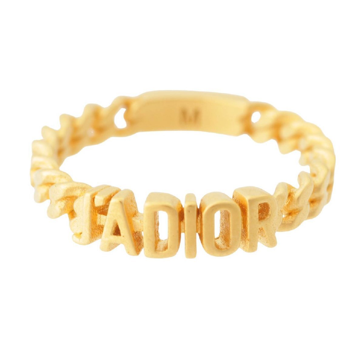 【ディオール】DIOR　J'ADIORロゴ チェーンモチーフ リング 指輪 ゴールド M 【中古】【正規品保証】205083