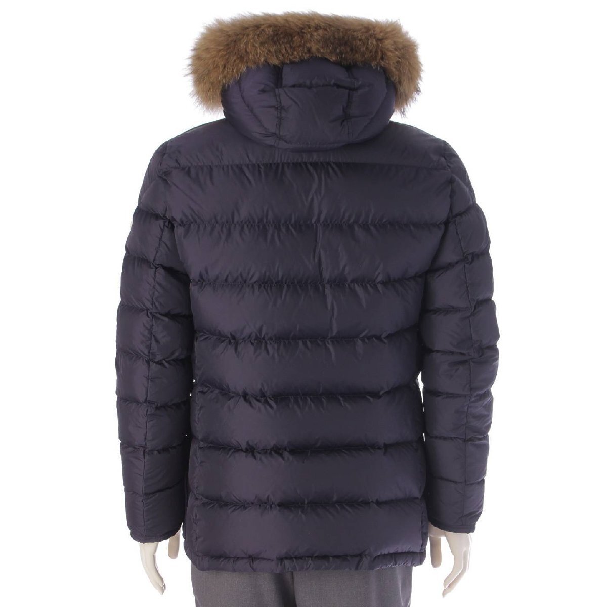 【モンクレール】Moncler　メンズ 19年 CLVNY クラニー ファー フード ダウンジャケット ネイビー 2 【中古】【正規品保証】205349_画像3