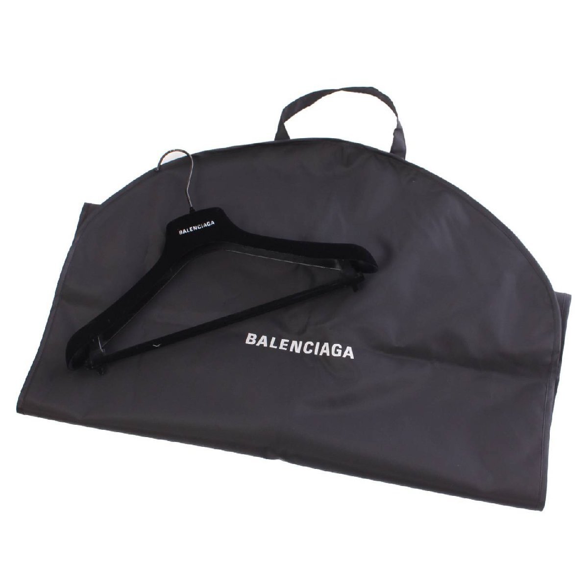 【バレンシアガ】Balenciaga 23年 ロゴ エンブロイダリー レザー ブルゾン ジャケット 768728 ブラック S 【中古】【正規品保証】205376の画像9