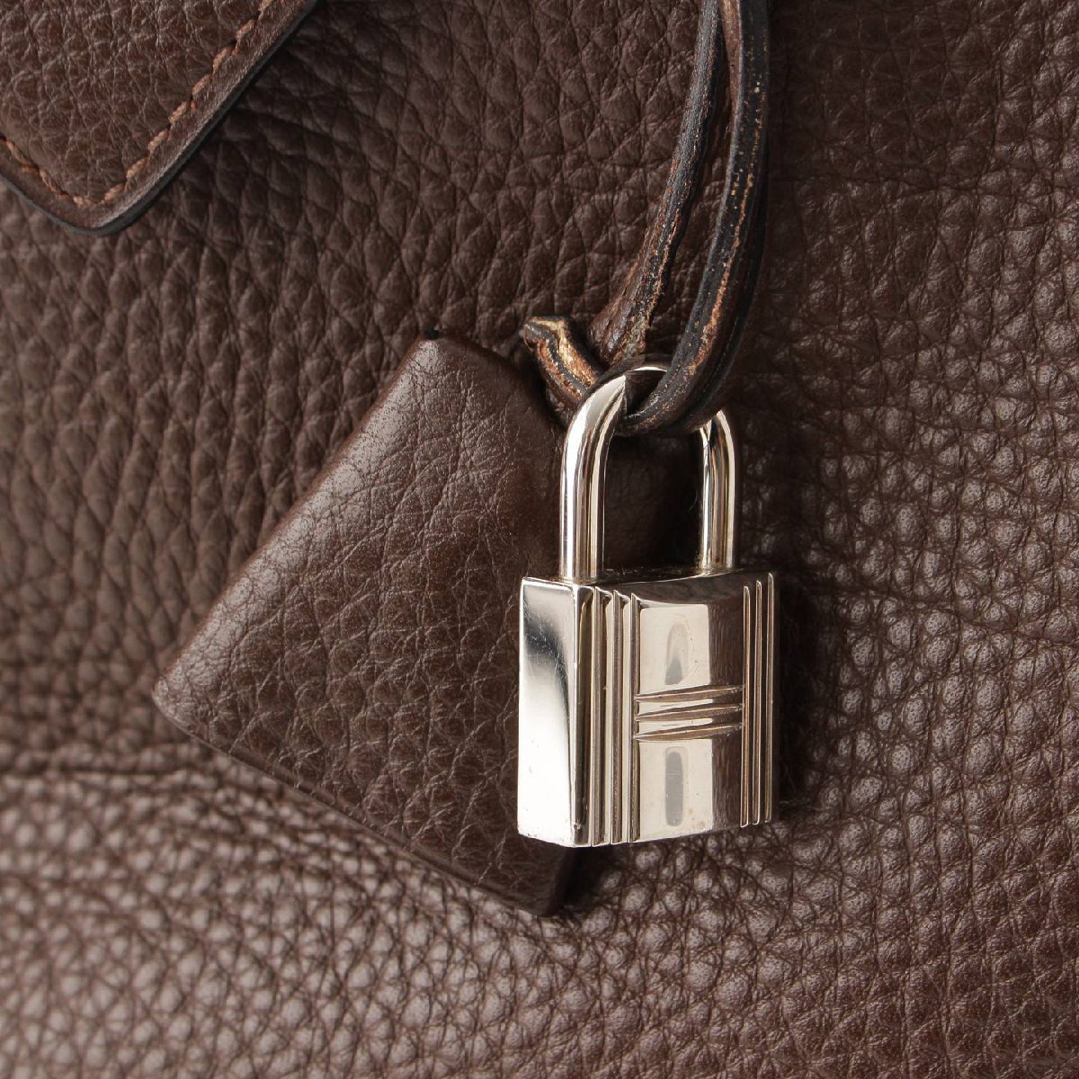 【エルメス】Hermes　□K刻 ヴィクトリア43 トリヨンクレマンス レザー ボストンバッグ ブラウン 【中古】【正規品保証】206440_画像7