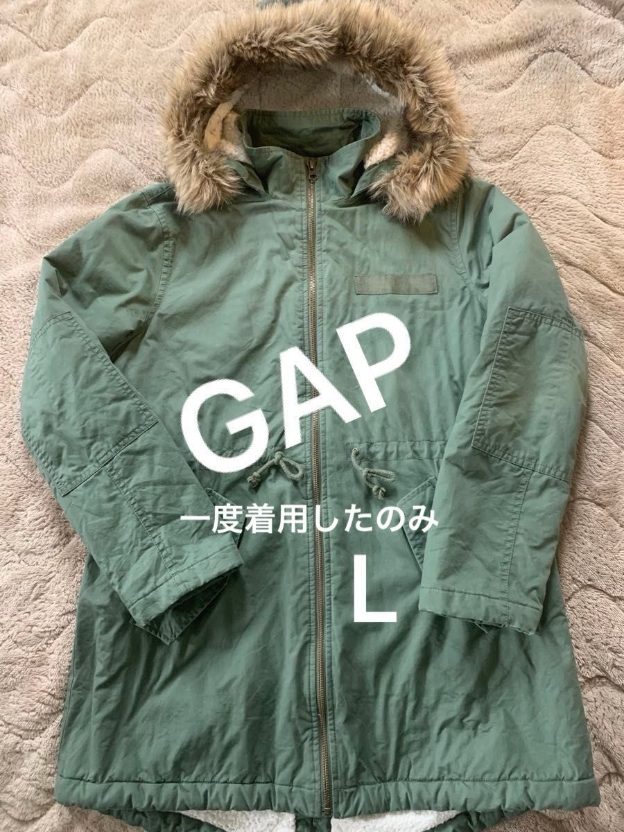 シーズンオフ価格　GAP ミリタリーコート　L 一度使用のみ　極美品でこのお値段はお買い得！